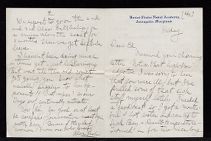 Letter from Alan S. Rush to a friend 